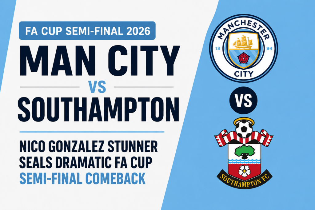 Man City vs Southampton FA Cup semi-final