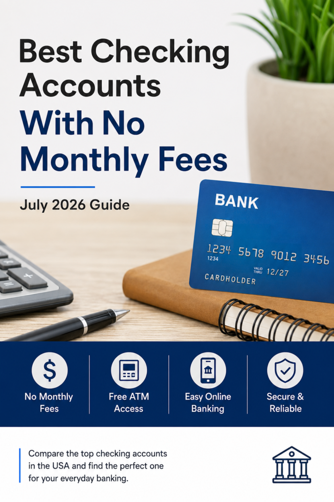Best Checking Accounts With No Monthly Fees